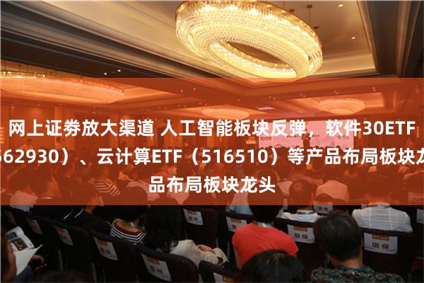 网上证劵放大渠道 人工智能板块反弹，软件30ETF（562930）、云计算ETF（516510）等产品布局板块龙头