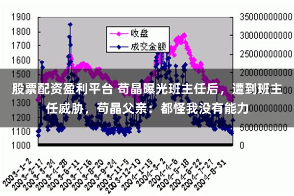 股票配资盈利平台 苟晶曝光班主任后，遭到班主任威胁，苟晶父亲：都怪我没有能力