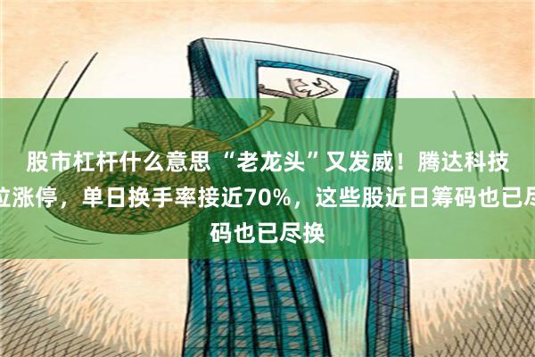 股市杠杆什么意思 “老龙头”又发威！腾达科技爆拉涨停，单日换手率接近70%，这些股近日筹码也已尽换